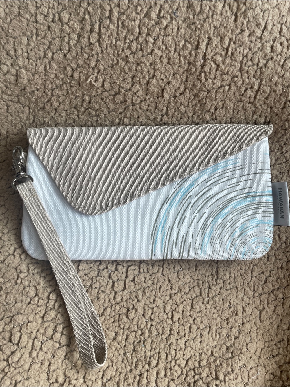 Hawaiian Airlines Wave Wristlet Clutch by NOHO Home and Jalene Kanani